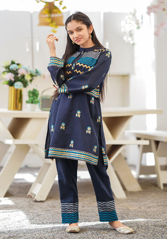 Cotton Printed 2 Pc Suit - Wear Ochre