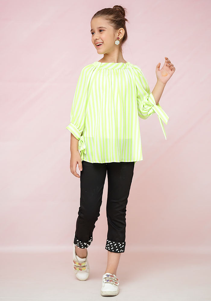 Printed Georgette Top - Wear Ochre