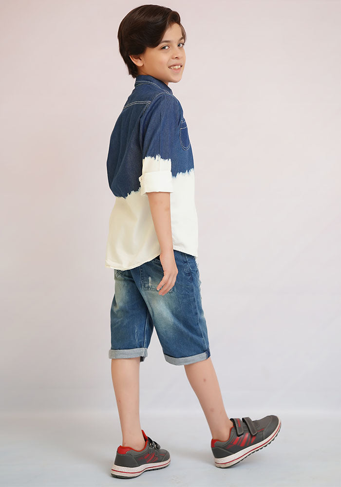 Denim Tie & Dye Shirt - Wear Ochre