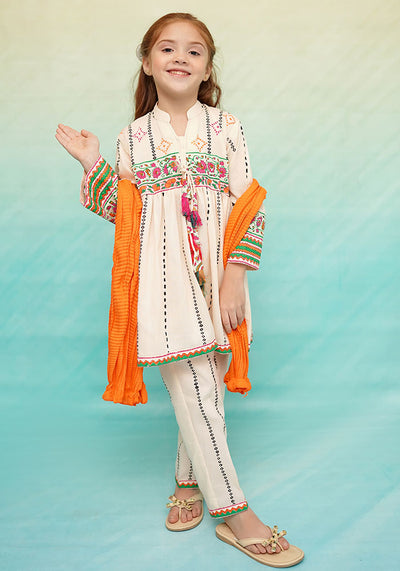 Cotton Printed 3 Pc Suit