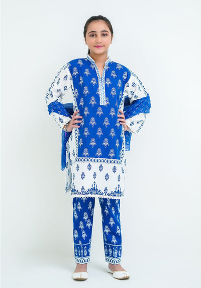 Cotton Printed 3 Pc Suit