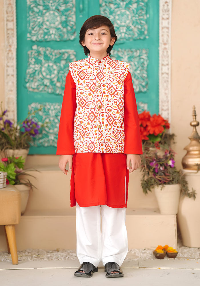 Boys 3 Pc Suit - Wear Ochre