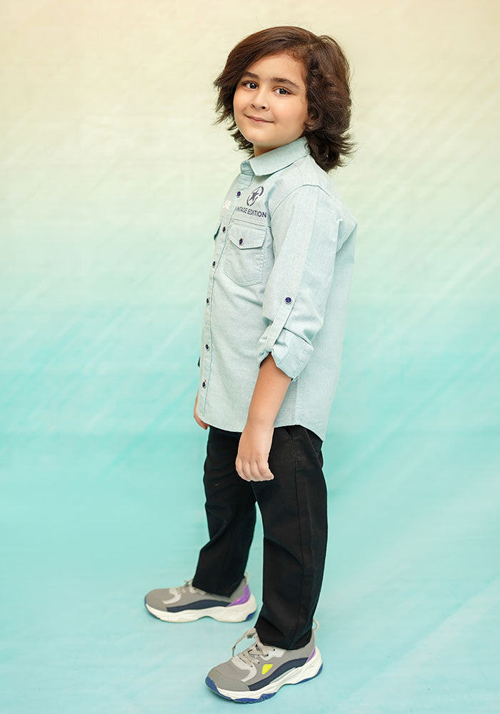 Chambray Cotton Shirt - Wear Ochre