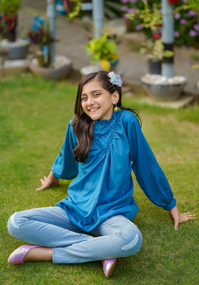Cotton Embroidered Top - Wear Ochre