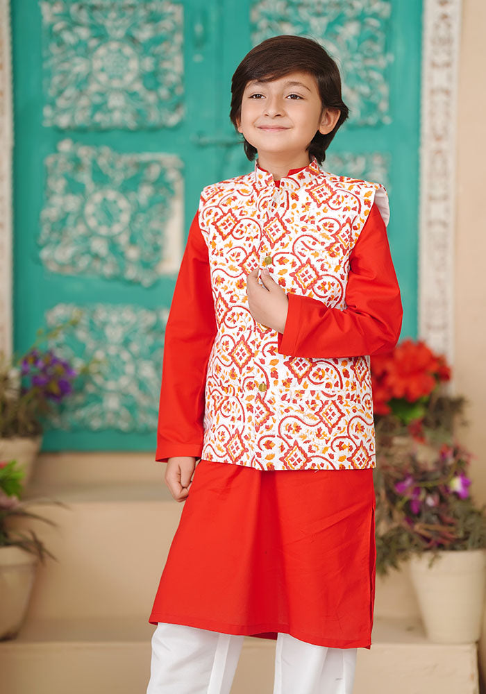 Boys 3 Pc Suit - Wear Ochre