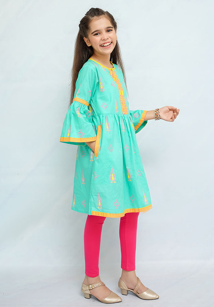 Cotton Printed Top - Wear Ochre
