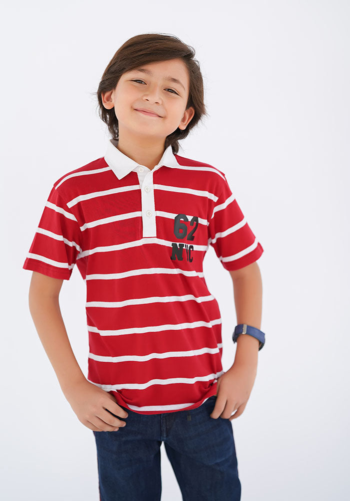 Printed Polo Shirt - Wear Ochre