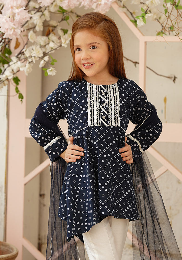 Cotton Printed 3 Pc Suit - Wear Ochre