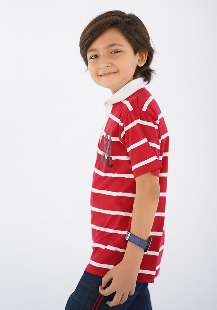 Printed Polo Shirt - Wear Ochre