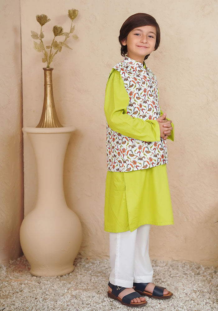 Boys 3 Pc Suit - Wear Ochre