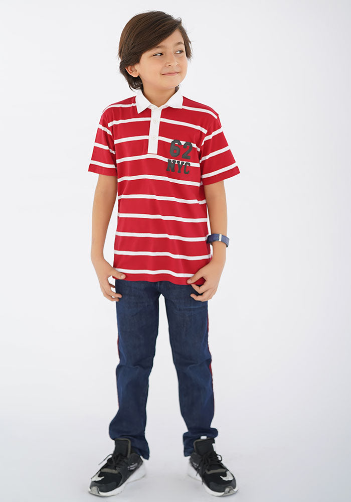 Printed Polo Shirt - Wear Ochre