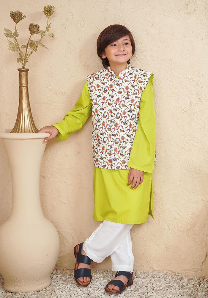 Boys 3 Pc Suit - Wear Ochre