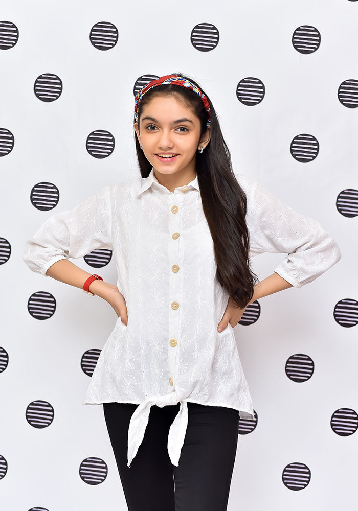 Chikan Kari Top - Wear Ochre