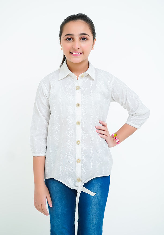 Chikan Kari Top - Wear Ochre
