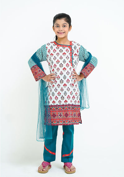 Lawn Digital Printed 3 Pc Suit