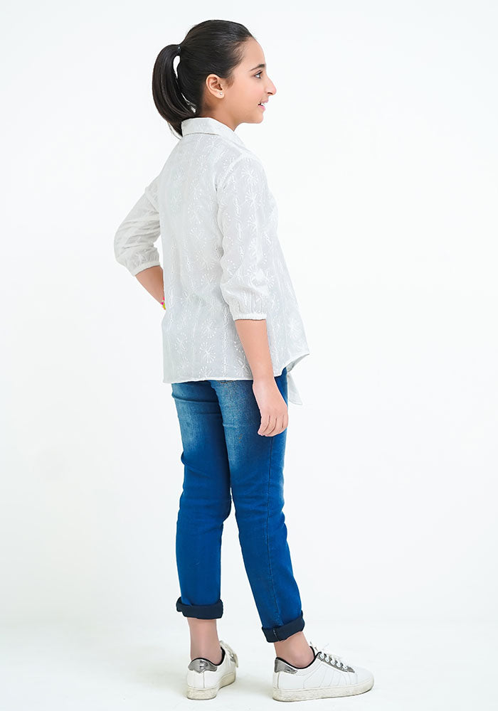 Chikan Kari Top - Wear Ochre
