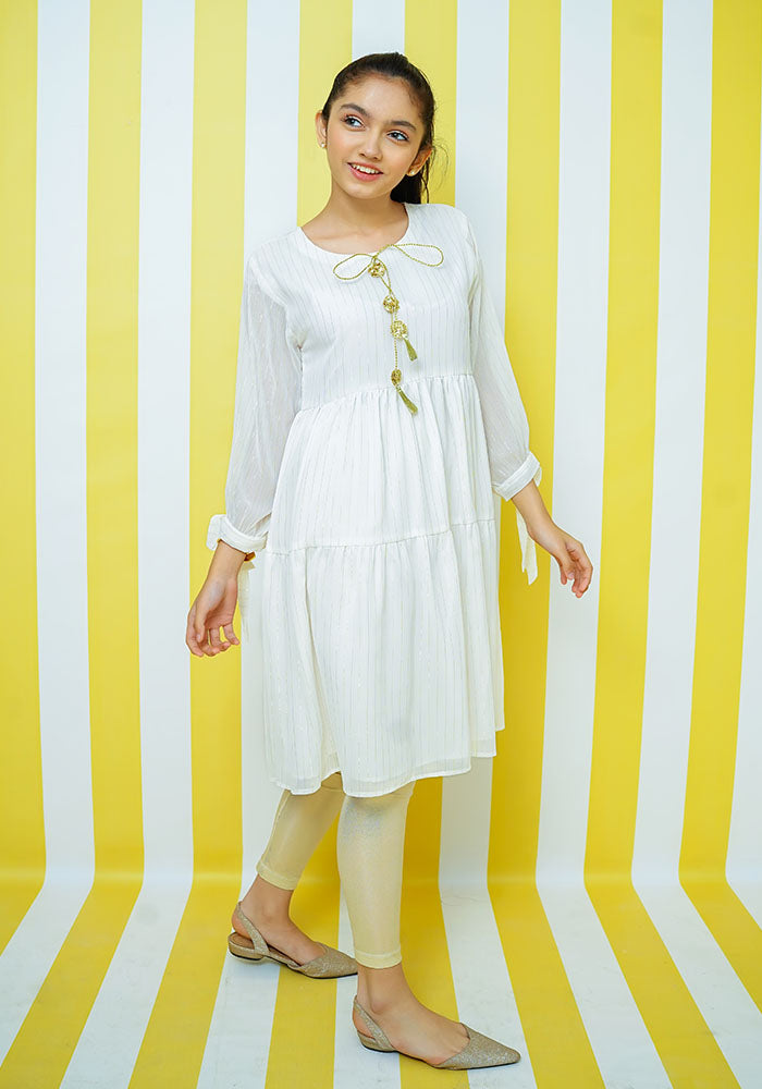 Zari Chiffon Top - Wear Ochre