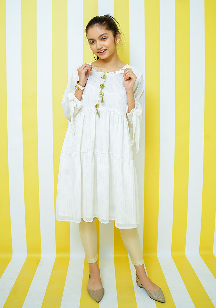 Zari Chiffon Top - Wear Ochre