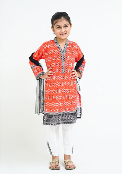 Lawn Digital Printed 3 Pc Suit