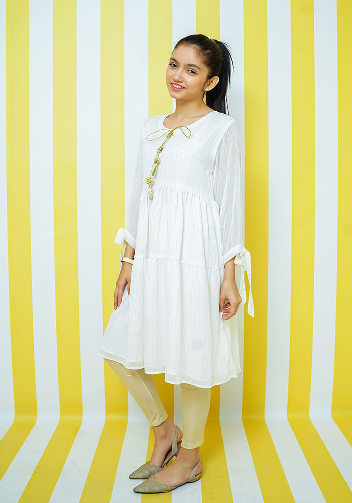 Zari Chiffon Top - Wear Ochre