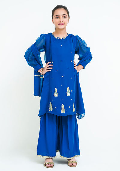 Chiffon Hand Work 3 Pc Suit