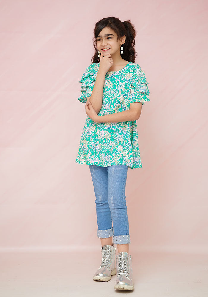 Printed Cotton Top - Wear Ochre