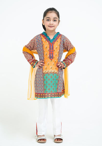 Lawn Digital Printed 3 Pc Suit
