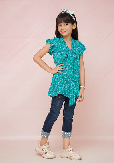 Printed Viscose Top