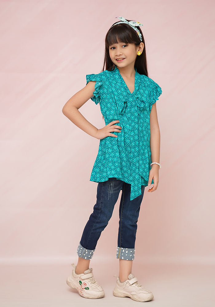 Printed Viscose Top - Wear Ochre