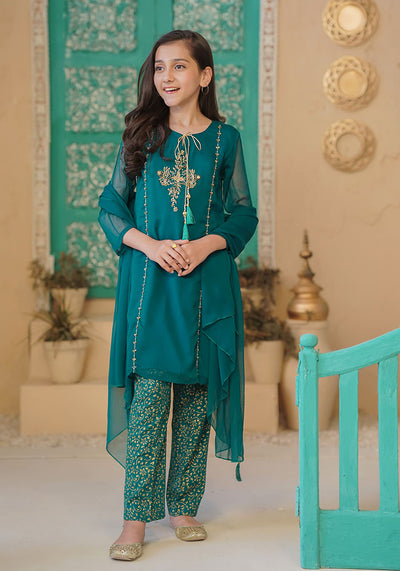 Chiffon Hand Work 3 Pc Suit