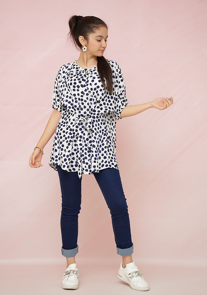 Printed Georgette Top - Wear Ochre