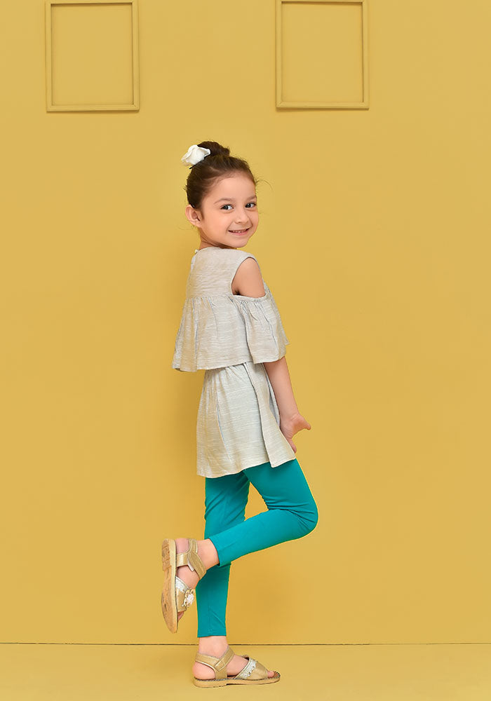 Chambray Embroidered Top - Wear Ochre