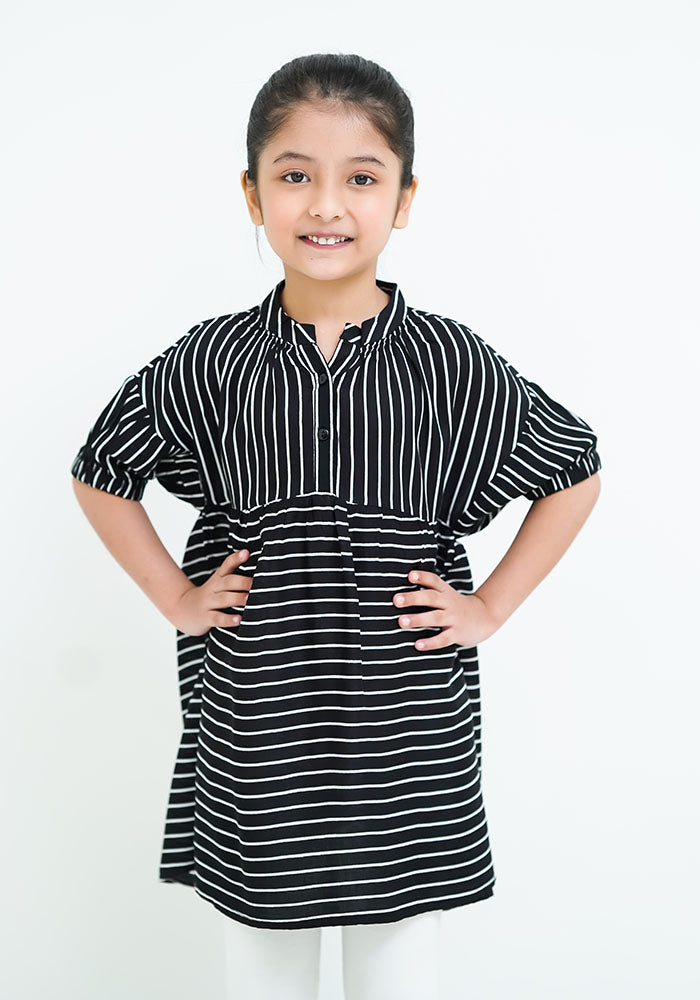 Printed Linen Top - Wear Ochre
