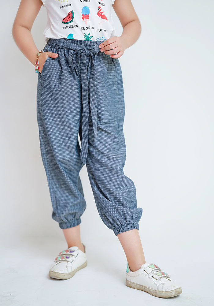 Chambray Cotton Pants - Wear Ochre