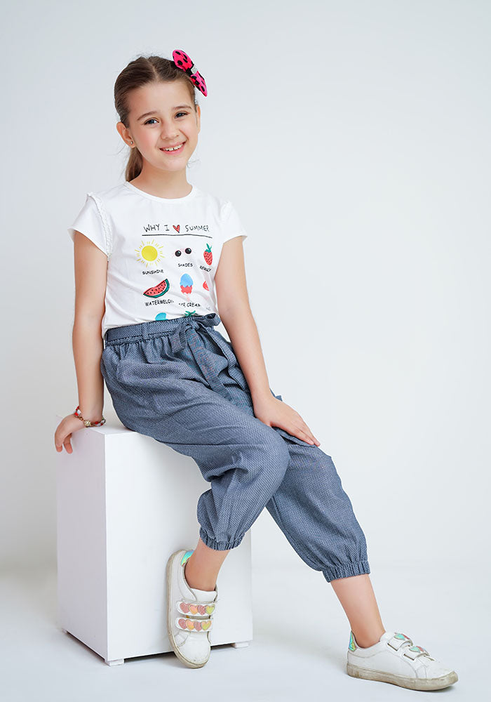 Chambray Cotton Pants - Wear Ochre