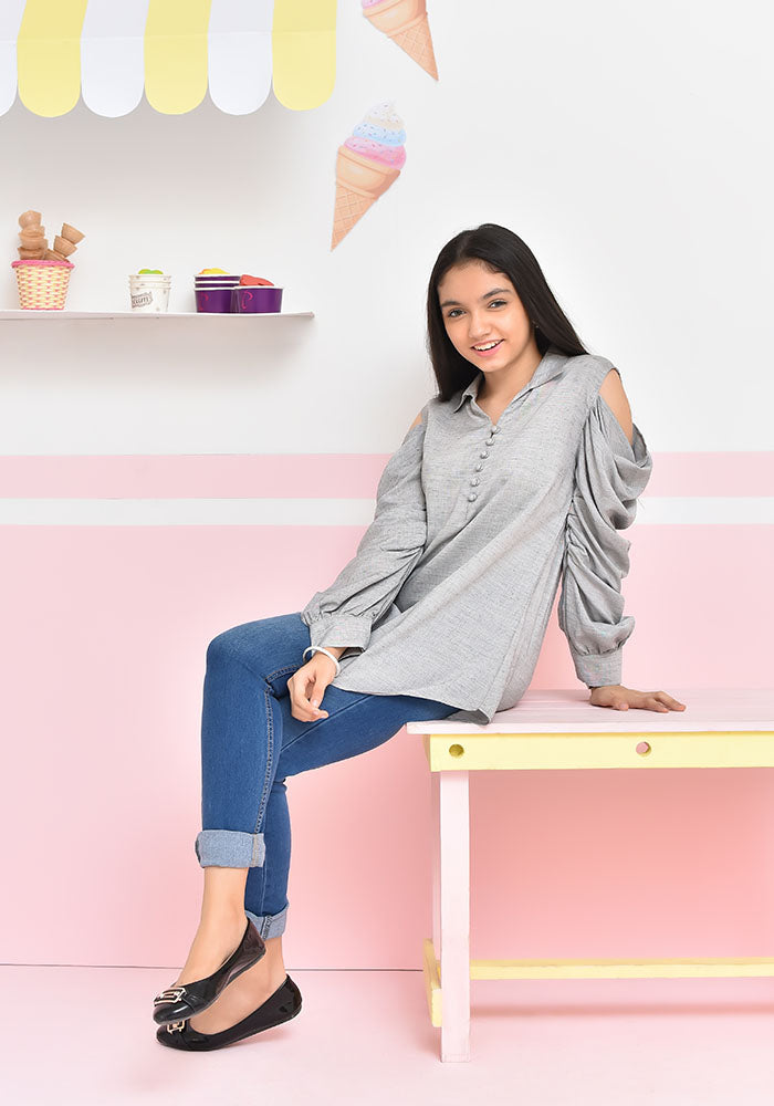 Chambray Top - Wear Ochre