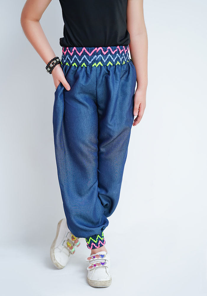 Tencil Embroidered Pants - Wear Ochre