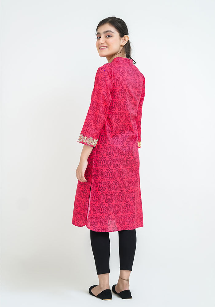 Lawn Digital Printed Kurti - Wear Ochre