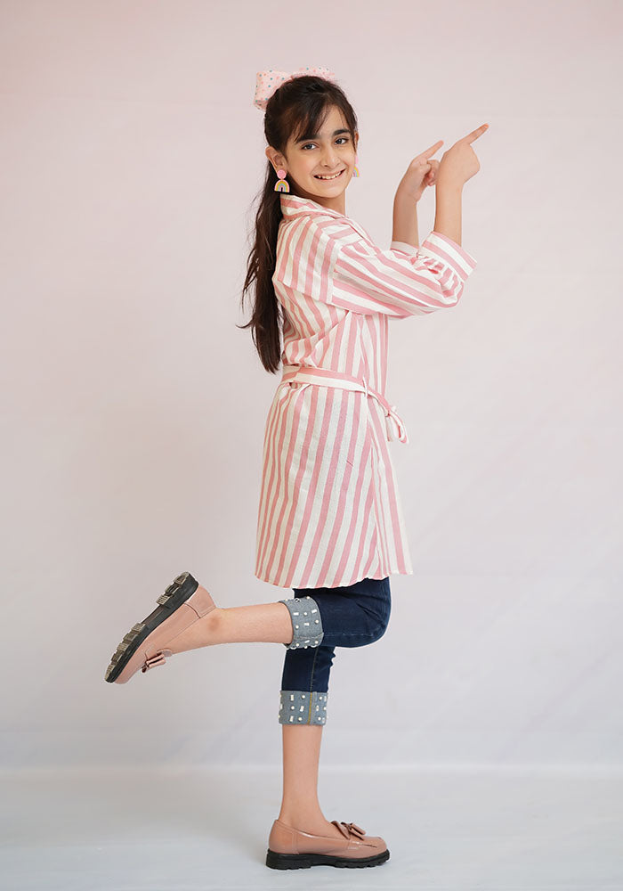 Printed Linen Top - Wear Ochre