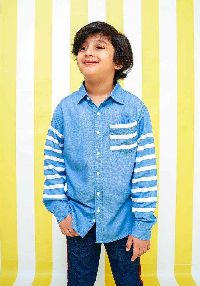 Chambray Cotton Shirt - Wear Ochre