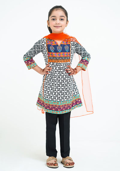 Lawn Digital Printed 3 Pc Suit