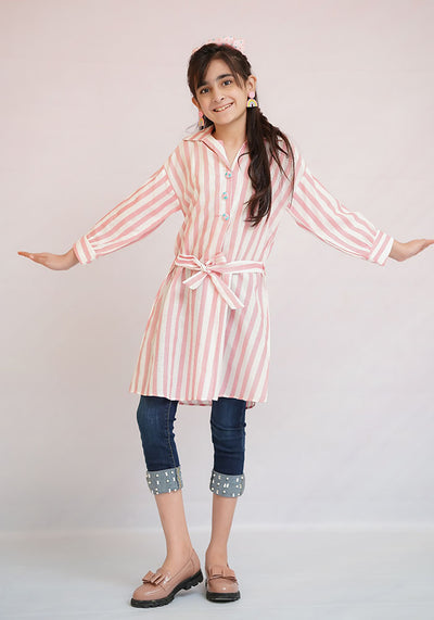 Printed Linen Top
