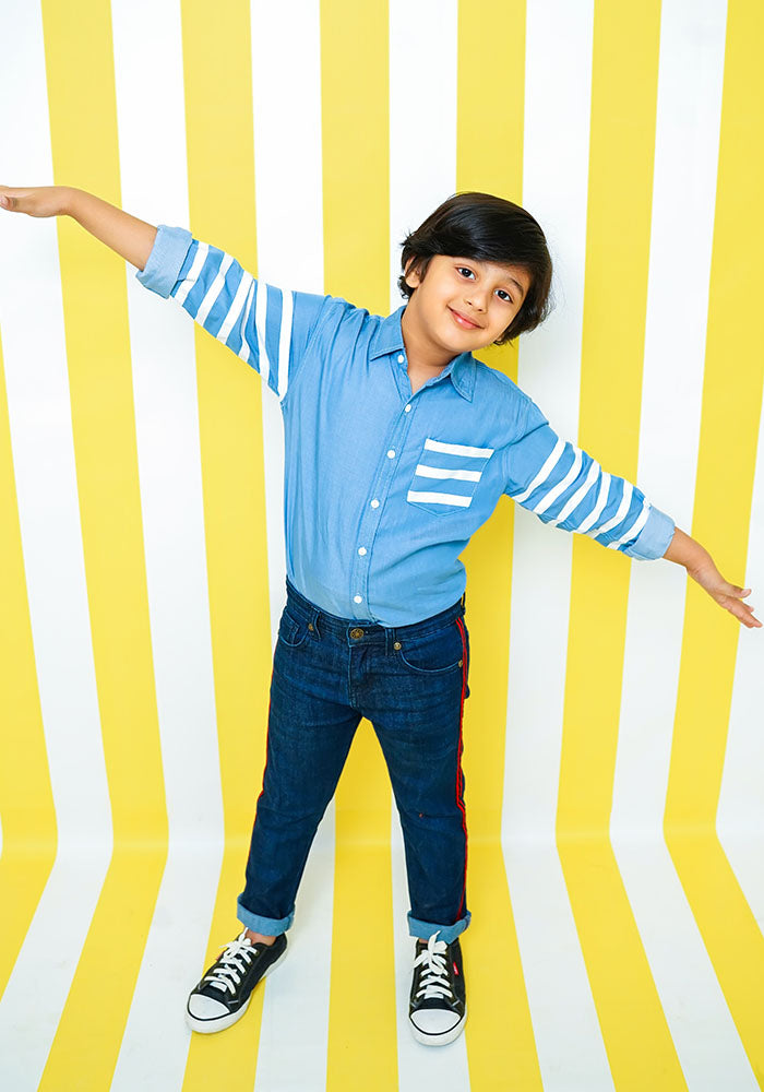 Chambray Cotton Shirt - Wear Ochre