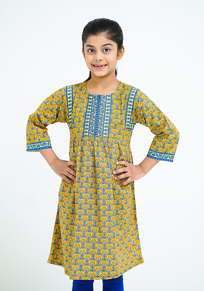 Lawn Digital Printed Kurti - Wear Ochre