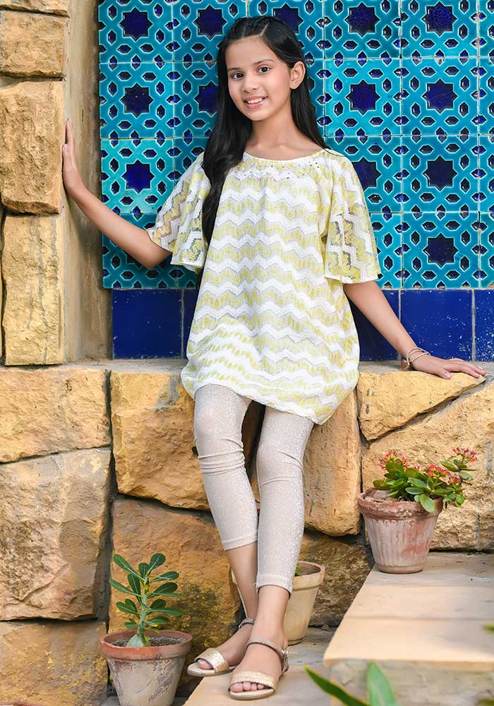 Net Hand Work Top - Wear Ochre