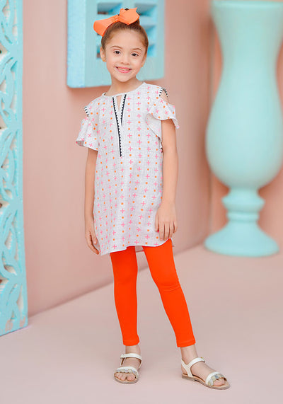 Cotton Chambray Printed Kurta