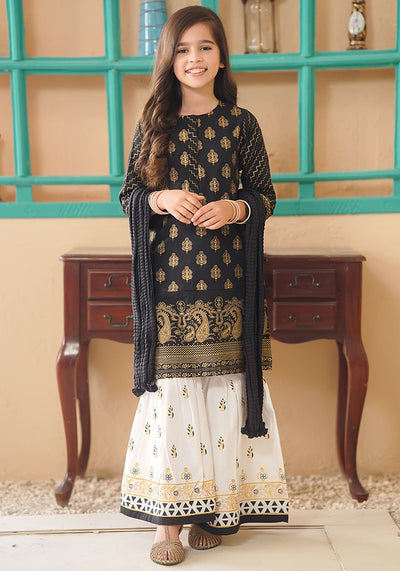 Cotton Printed 3 Pc Suit