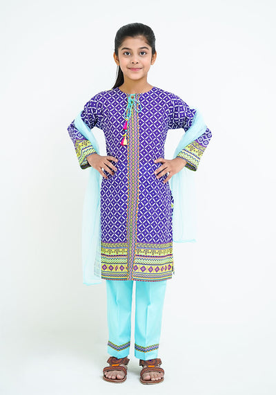 Lawn Digital Printed 3 Pc Suit