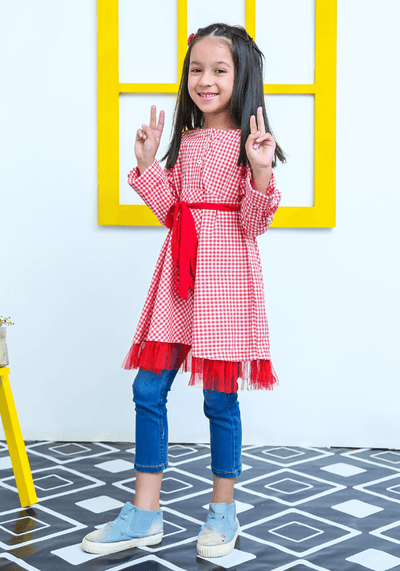Cotton Chequered Top