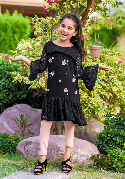 Net Embroidered Top